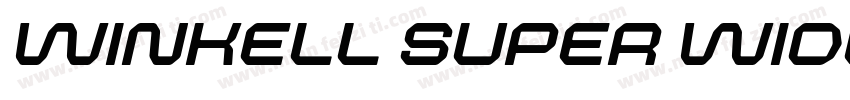 winkell super wide字体转换